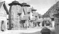 A view of the Lakshmi Narayan Temple complex