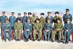 Indian and Chinese officers at the border personnel meeting held at Chushul, near Leh, on the occasion of Republic Day