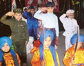 Children performs at the annual day function of Sherwood Convent School, Phase-4, Pracheen Kala Kendra, Sector-71, Mohali