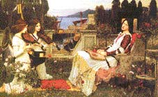 St Cecilia (listening to music). By John William Waterhouse, 1895