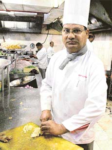 Chef Ram Kumar at work