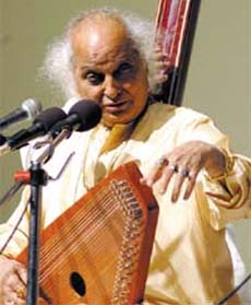 Pandit Jasraj performing at 34th ITC Sangeet Sammelan, organised by ITC Sangeet Research Academy at FICCI Auditorium in the Capital