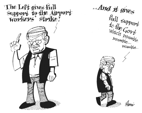 Editorial cartoon by Rajinder Puri