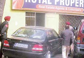 Surprise checks conducted by the office of Income Tax at an office of a property dealer in Phase-7, Mohali