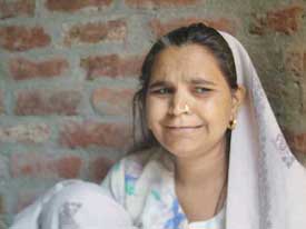 Ms Gurbaksh Kaur, mother of Rekha, 15, and Jyoti, 14, who have been missing from their house in Hisar since January 25