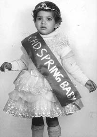 Anshika Suri, winner of the Chandigarh Spring Baby Show held at AKSIPS, Sector 45, in Chandigarh