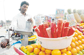 Munish Jaswals CDs sell as well as his juice