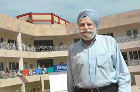 Dr Gurpreet Singh's 'Sikhya', a school for underprivileged children, was inaugurated on Saturday at Chandigarh.
