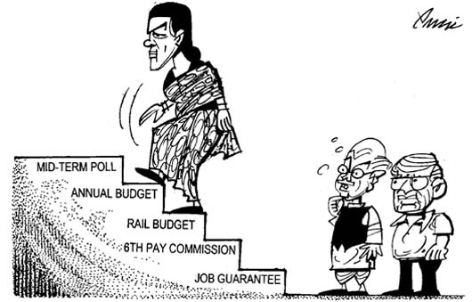 Editorial cartoon by Rajinder Puri