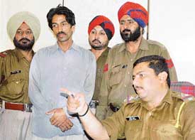 Mohan Lal in police custody in Ludhiana