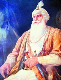 A portrait of Jassa Singh Ahluwalia