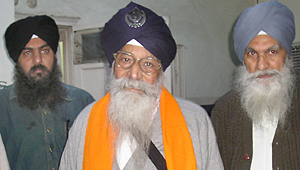 Giani Surat Singh Puranji who was installed the new head of the Akhand Kirtani Jatha in Amritsar on Thursday.