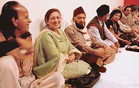 Eminent poets participate in a mushaira organised by the Haryana Urdu Akademi at the Museum Art Gallery, Sector 10, Chandigarh, on Friday