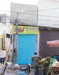 The shop which was constructed in violation