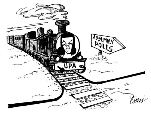 Editorial cartoon by Rajinder Puri