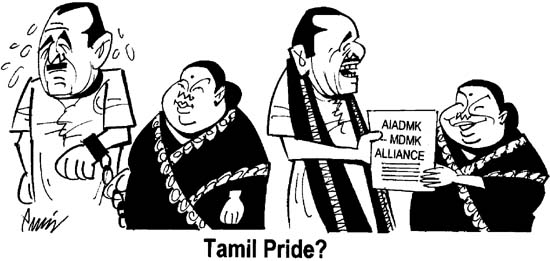 Editorial cartoon by Rajinder Puri