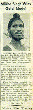 Golden triumph: Report and photos from The Tribune dated July 25 and July 30, 1958