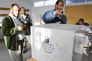 Palestinians voted in their first-ever municipal elections in the Gaza Strip