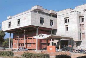 The Advanced Eye Centre that will be inaugurated by Vice-President Bhairon Singh Shekhawat on March 18 on the PGIMER campus in Chandigarh.