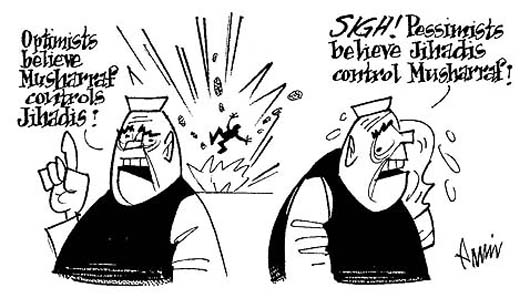 Editorial cartoon by Rajinder Puri