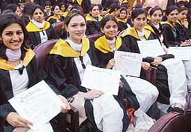  Graduates of Home Science College, Sector 10, Chandigarh, at their annual convocation