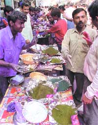 Holi shopping is on at full swing at Sadar Bazar in the Capital on Monday