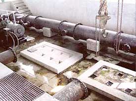 A pump chamber at the waterworks in Sector 57, Mohali, where PUDA is yet to install machinery.