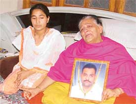Anu Jethi, a physically challenged widow, narrates her tale of woe in Ludhiana
