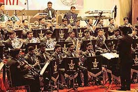 The Air Warriors Symphony Orchestra performs at Bhargava Auditorium in PGI, Chandigarh