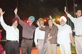 Members of the Chandigarh Golf Club during the annual “Captain’s Day” celebrations at the club