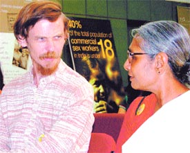Noted economist Prof. Jean Dreze and Magsaysay Award winner Aruna Roy at a function to highlight the rights of child, organised by CRY in the Capital on Thursday