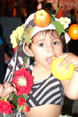 child is all ready for the Baby Show at the Red Cross Bhavan in Jalandhar.