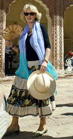 Camilla, the Duchess of Cornwall, during her visit