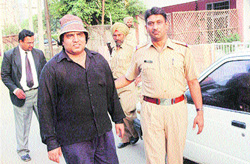 Punjabi singer Sukhwinder Singh in police custody in Jalandhar on Friday