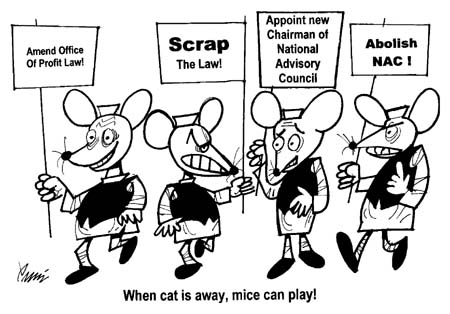 Editorial cartoon by Rajinder Puri