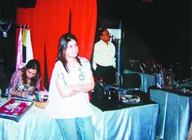 An exhibition of latest clothes, jewellery, bags and home furnishing items in the city