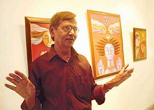 ART OF THE MATTER: Ram Kishore Yadav speaks of his art and his art speaks for him.