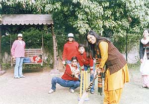 Children at Bal Sadan enjoy a game of cricket.