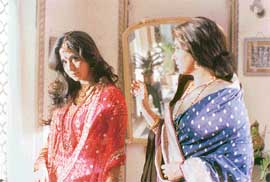 Urmila Matondkar and Dimple Kapadia in Banaras.