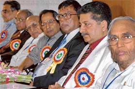 Participants at a seminar on "New opportunities in power sector in South-Central Asia" in Chandigarh on Saturday.