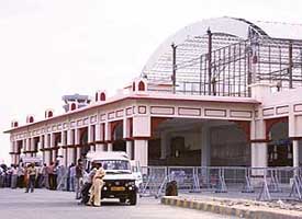 A view of the newly built arrival and departure lounge at the Rajasansi airport in Amritsar. 