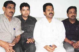 Mr Shishu Pal N Patle, a national leader of the BJP and an MP from the Bhandra constituency in Maharashtara, and local BJP leaders in Ludhiana on Thursday