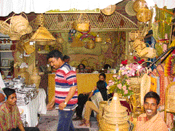 Handicrafts on display at the mela