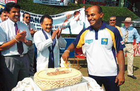 Sanath Jayasuriya bid adieu to Test cricket during the Kandy match against Pakistan last week.