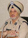 SSP Narinderpal Singh addresses a press conference