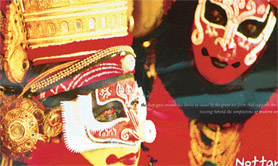 The dance form is much more classical and elegant, in form and content, than Kathakali