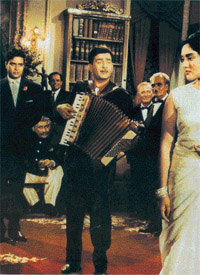 Raj Kapoor and his friend Rajender Kumar love the same girl in Sangam