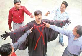 A street play on AIDS by slum youths