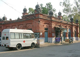A view of 115-yr-old Victoria Jubilee Hospital, Amritsar. The state government has proposed rational relocation of government-run hospitals spread on 150 acres.