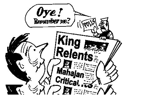 Editorial cartoon by Rajinder Puri